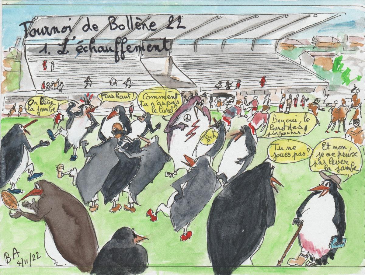 Tournoi de Bollène 22. Echaufffement.